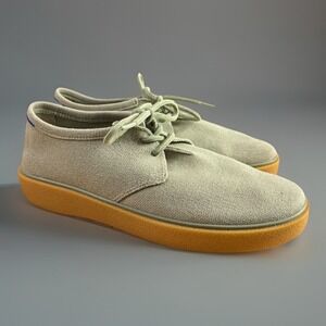 Rothys The Monty Shoes Men's 11.5 Sea Grass Green Knit Chukka Gum Sole Sneakers